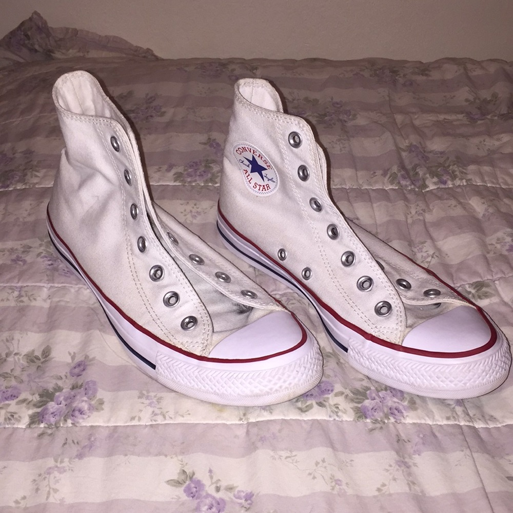 High top white converse